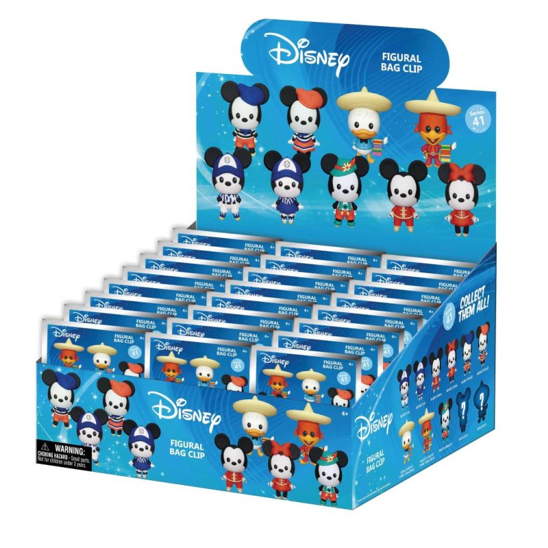 MICKEY & MINNIE - Series 1 - 3D Foam Bag Clip (Display 24 Pcs)