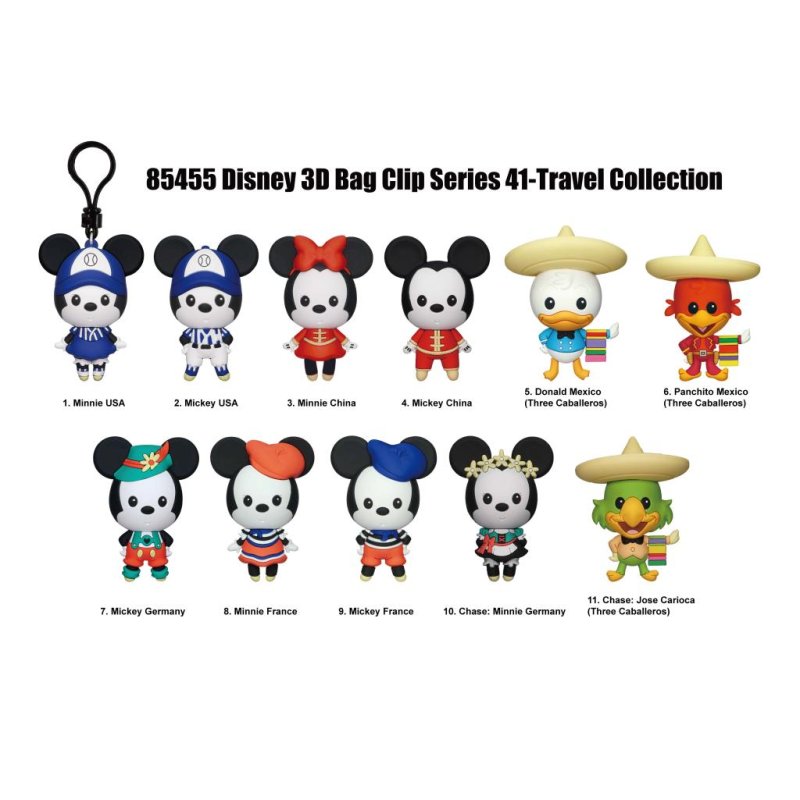 MICKEY & MINNIE - Series 1 - 3D Foam Bag Clip (Display 24 Pcs)