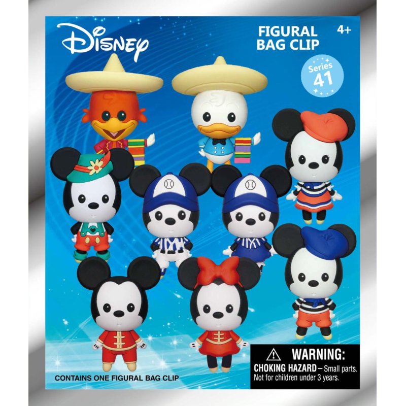 MICKEY & MINNIE - Series 1 - 3D Foam Bag Clip (Display 24 Pcs)