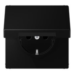 Jung LS1520BFKIKLSWM SCHUKO Steckd.KI m.Klappd.