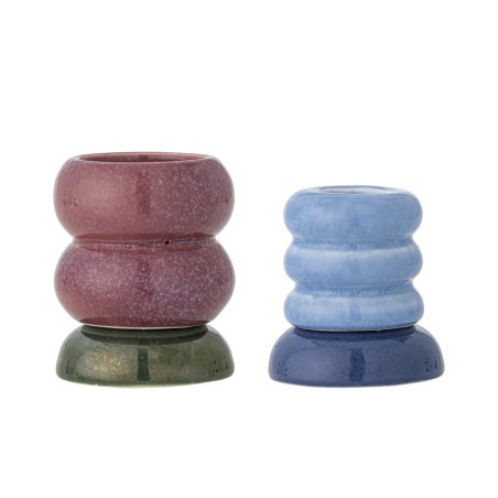 Bloomingville - Tana Votive & Candle Holder - Multi - Stoneware