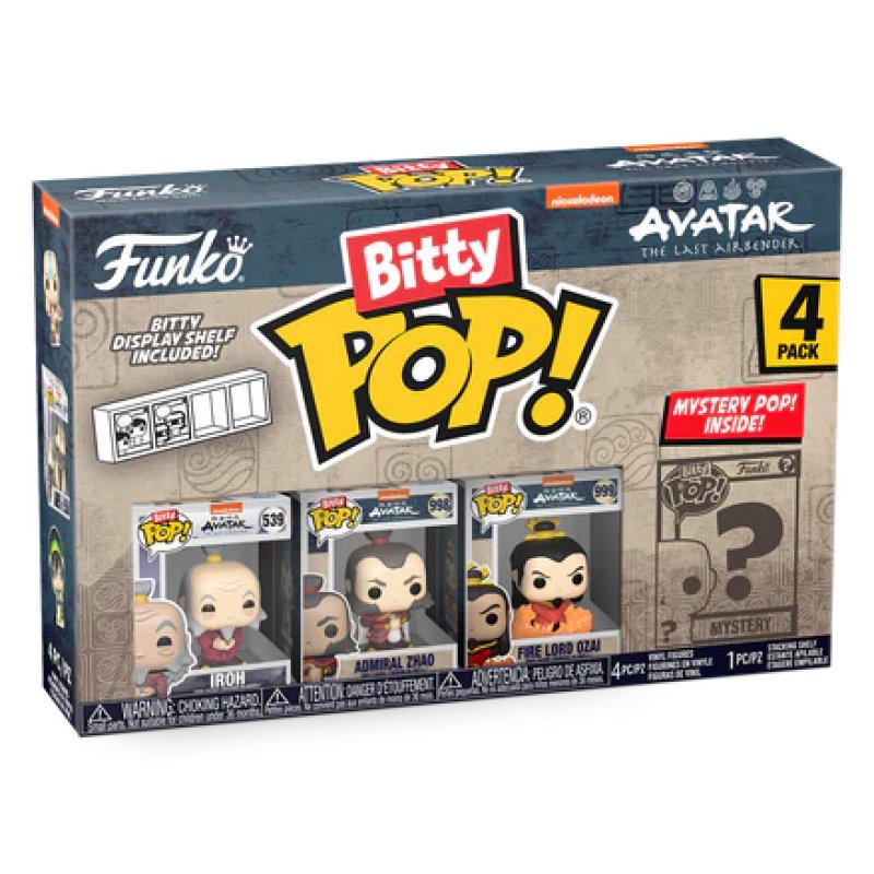 Avatar le dernier maître de l´air pack 4 figurines Bitty POP! Vinyl Iroh 2,5 cm