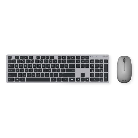 ASUS W5000 Wireless and Mouse Set keyboard Mouse included Office RF Wireless QWERTY Spanish Black, Grey