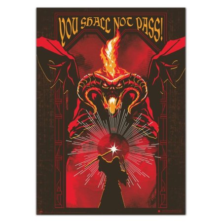 LE SEIGNEUR DES ANNEAUX - Balrog - Poster 'Phosphorescent' 50x70cm
