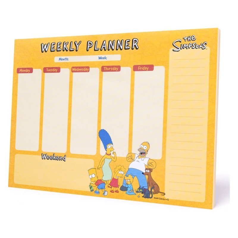 The Simpsons Weekly Planner A4