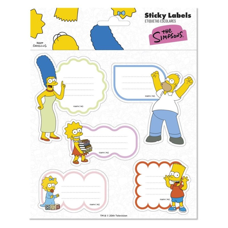 The Simpsons Premium Self-Adhesive Labels (10)