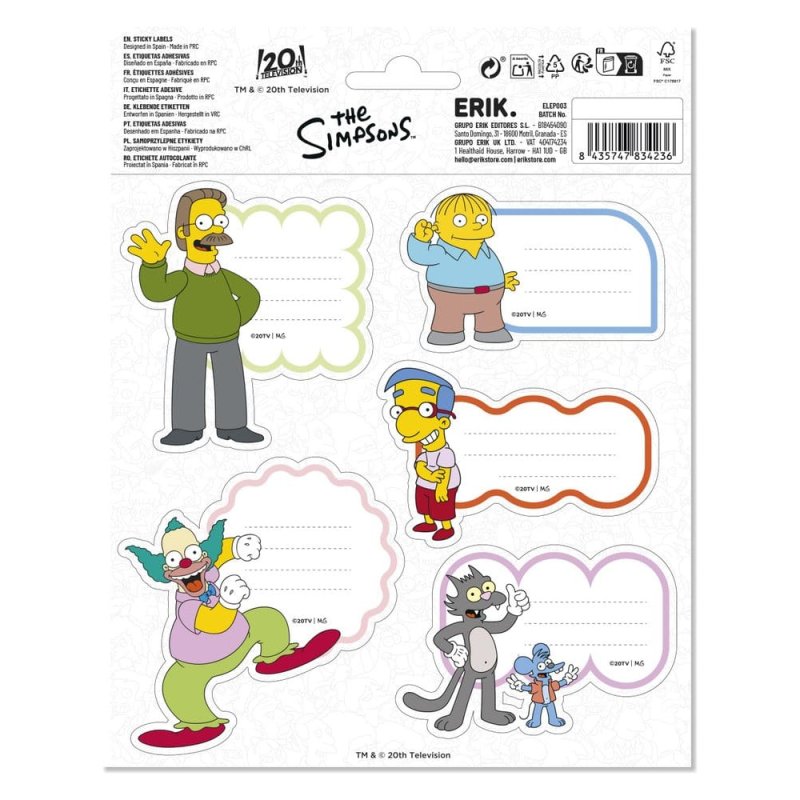 The Simpsons Premium Self-Adhesive Labels (10)
