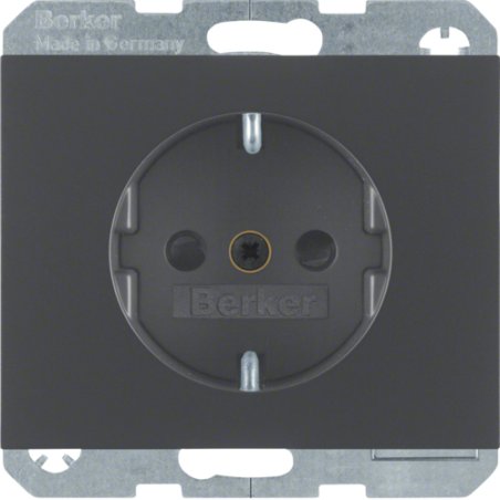 Berker 47357006 SCHUKO-Steckdose K.1 anthrazit matt lackiert