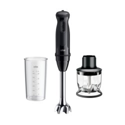 Braun MultiQuick 3 MQ30201M 0,6 L Mélangeur par immersion 900 W Noir, Acier satin