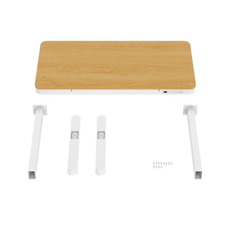 ACTIVEJET desk with electric height adjustment 120x60 ET119S white/oak