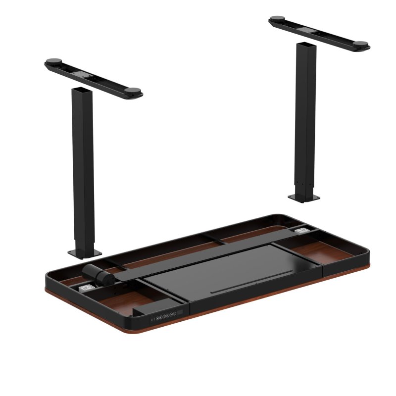 ACTIVEJET desk with electric height adjustment 120x60 ET119S black/walnut