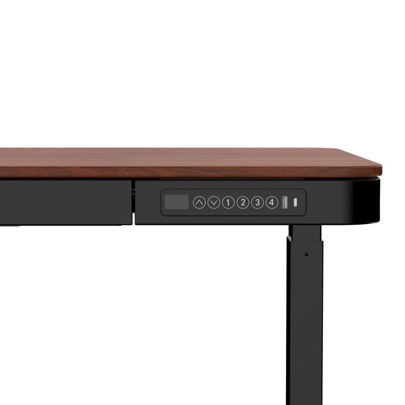 ACTIVEJET desk with electric height adjustment 120x60 ET119S black/walnut