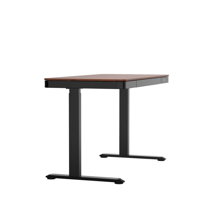 ACTIVEJET desk with electric height adjustment 120x60 ET119S black/walnut