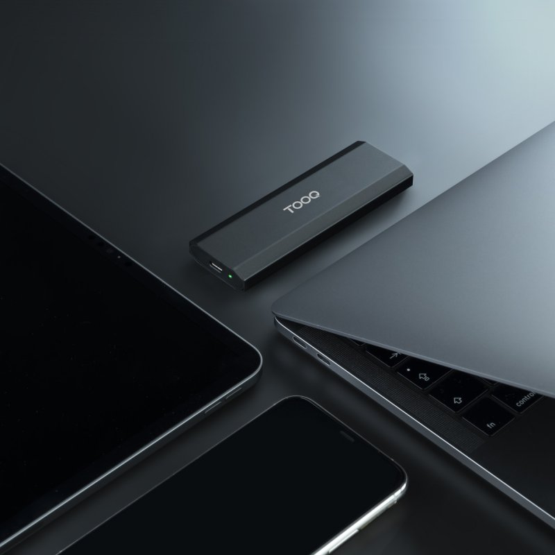 Boitier externe USB-C 3.1 Tooq BETA - NVMe M.2 Type 2280 (Noir)