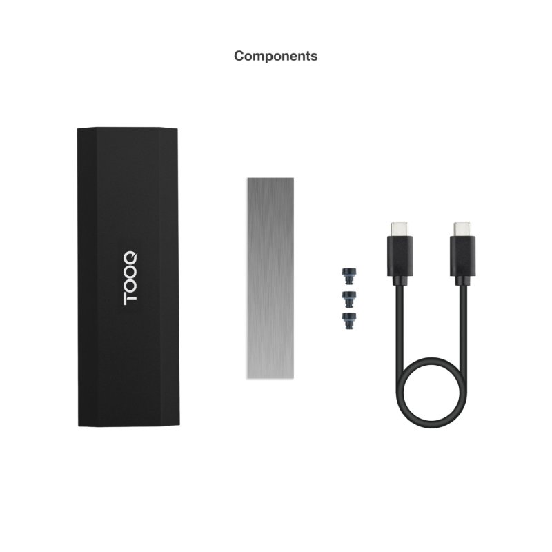 TooQ TQE-2231B storage drive enclosure SSD enclosure Black M.2