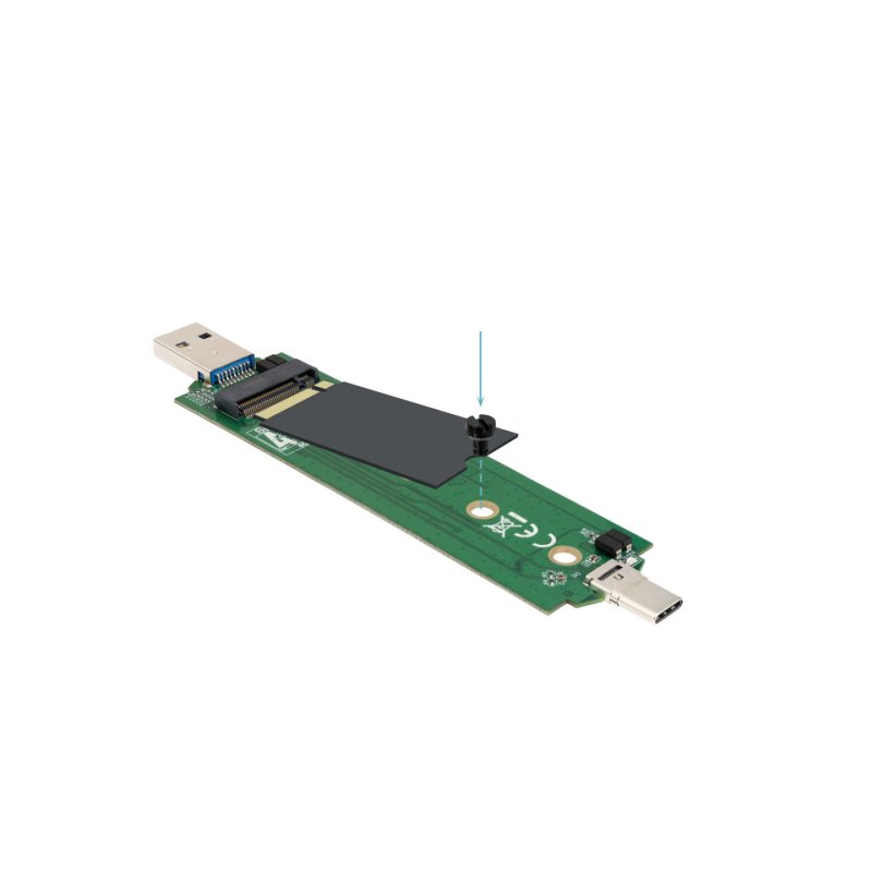 TooQ TQE-2240B storage drive enclosure SSD enclosure Black M.2