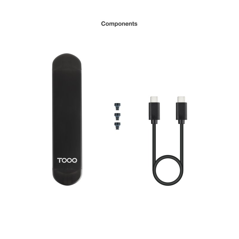 TooQ TQE-2240B Boîtier de disques de stockage Enceinte ssd Noir M.2