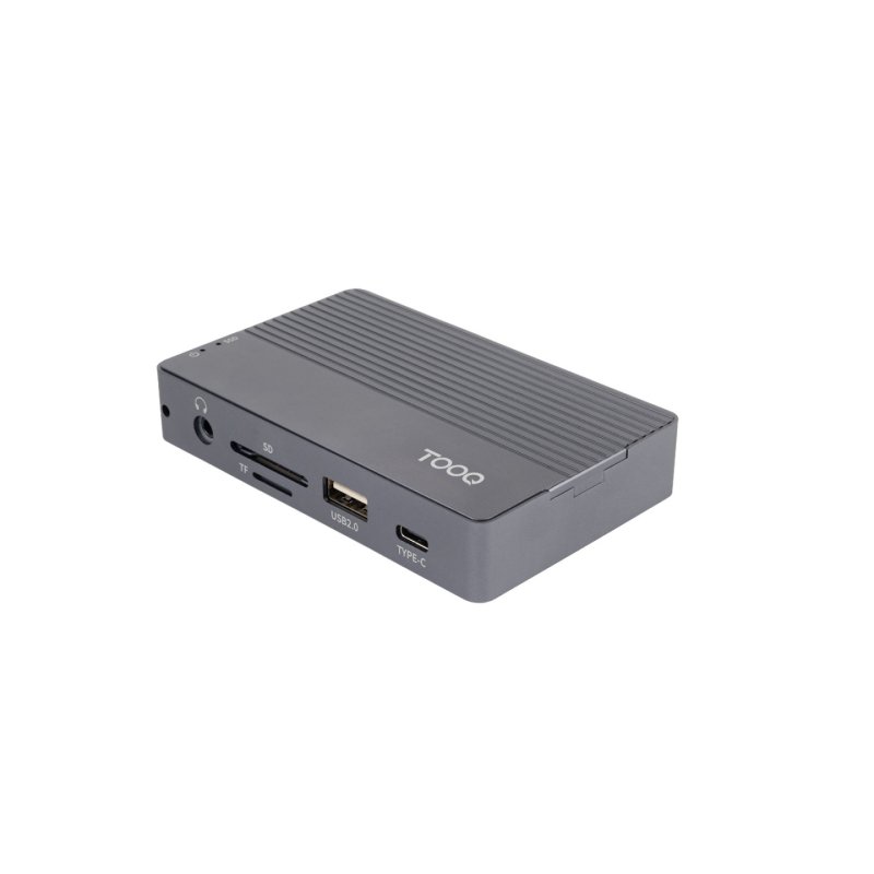 Boitier externe avec HUB USB-C 10 en 1 Tooq TQE-2242G - NVMe M.2 Type 2280 (Noir)
