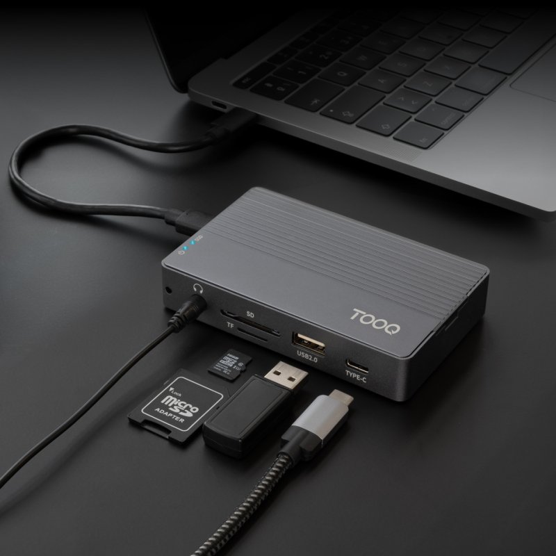 TooQ TQE-2242G storage drive enclosure SSD enclosure Grey M.2