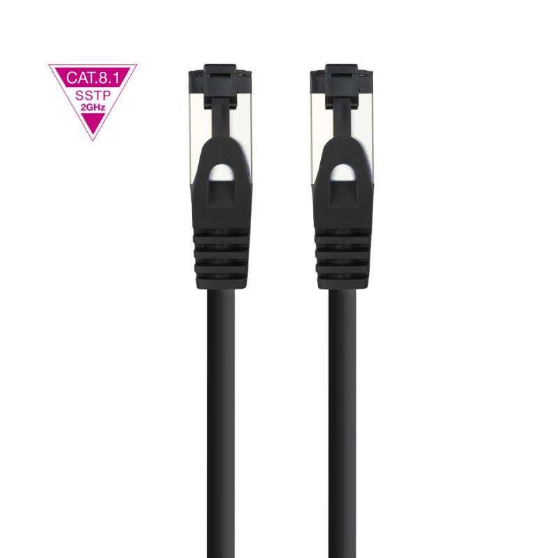 Câble/Cordon réseau RJ45 Nanocable Catégorie 8 SSTP (S/FTP) 20m (Noir)