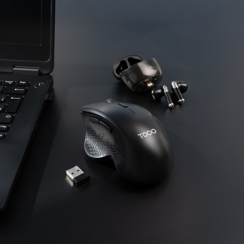 TooQ TQMWG-1105-B mouse Universal Right-hand RF Wireless Optical 1600 DPI