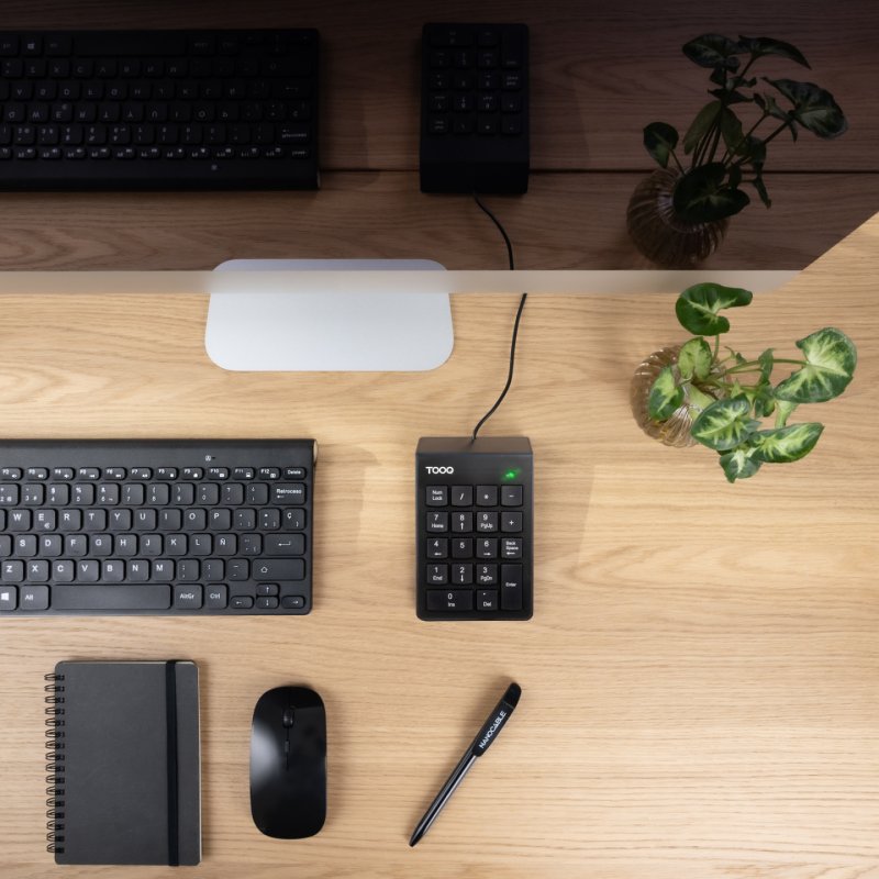 TooQ TQK-2001-B keyboard Office USB No Black