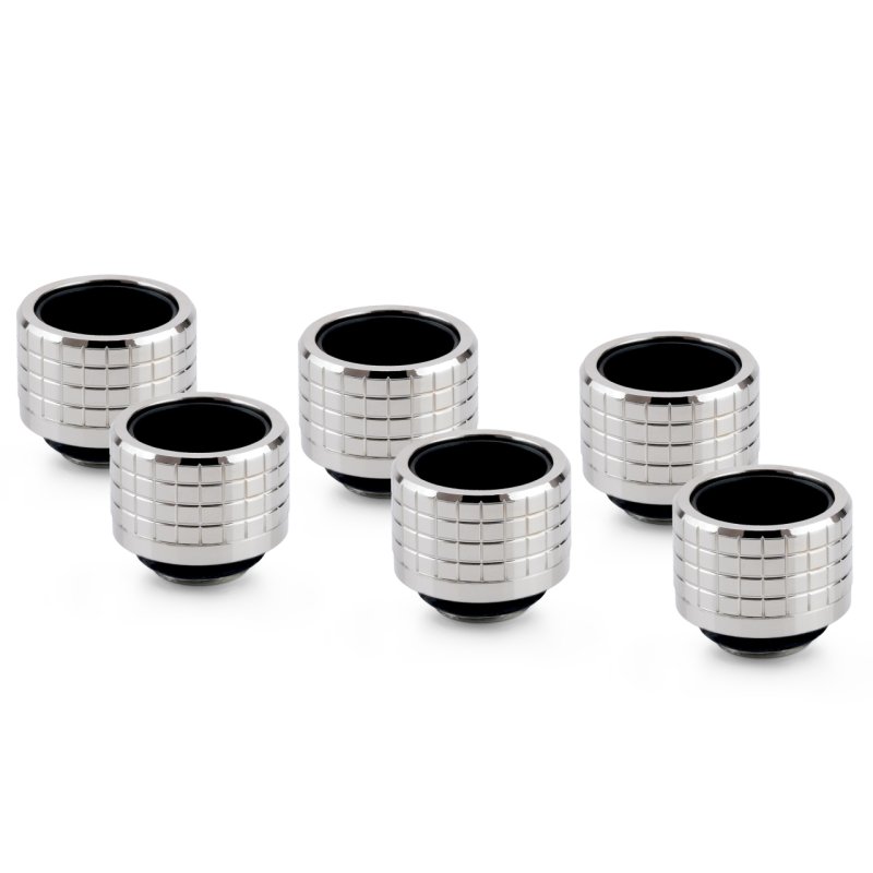 Thermal Grizzly DeltaMate Anschluss - HT16 Glanz Nickel (6er-Pack)