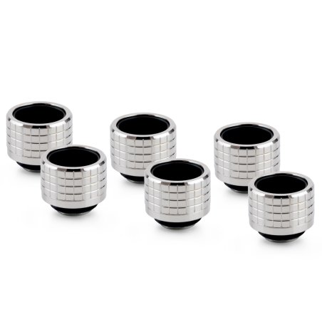 Thermal Grizzly DeltaMate Anschluss - HT16 Glanz Nickel (6er-Pack)