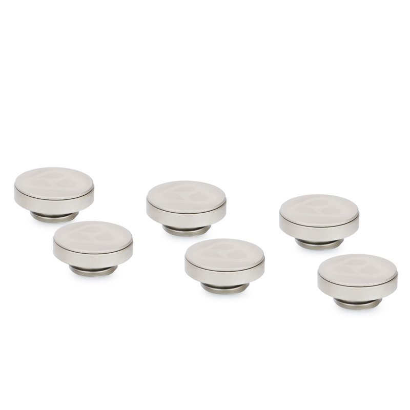 Thermal Grizzly DeltaMate Verschlussstopfen - Glanz Nickel (6er-Pack)