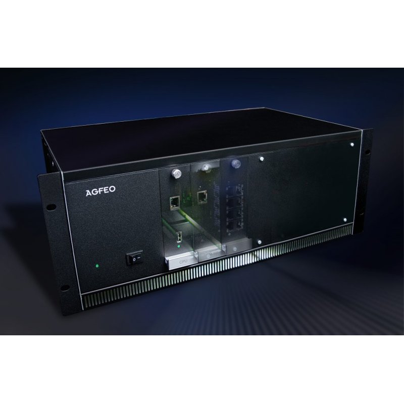 AGFEO ES 730 IT IP communication server 60 user(s) 4U Black