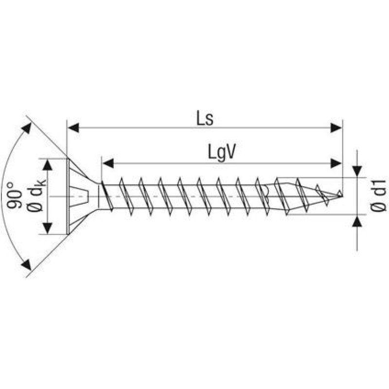 SPAX Flat countersunk head, T-STAR plus