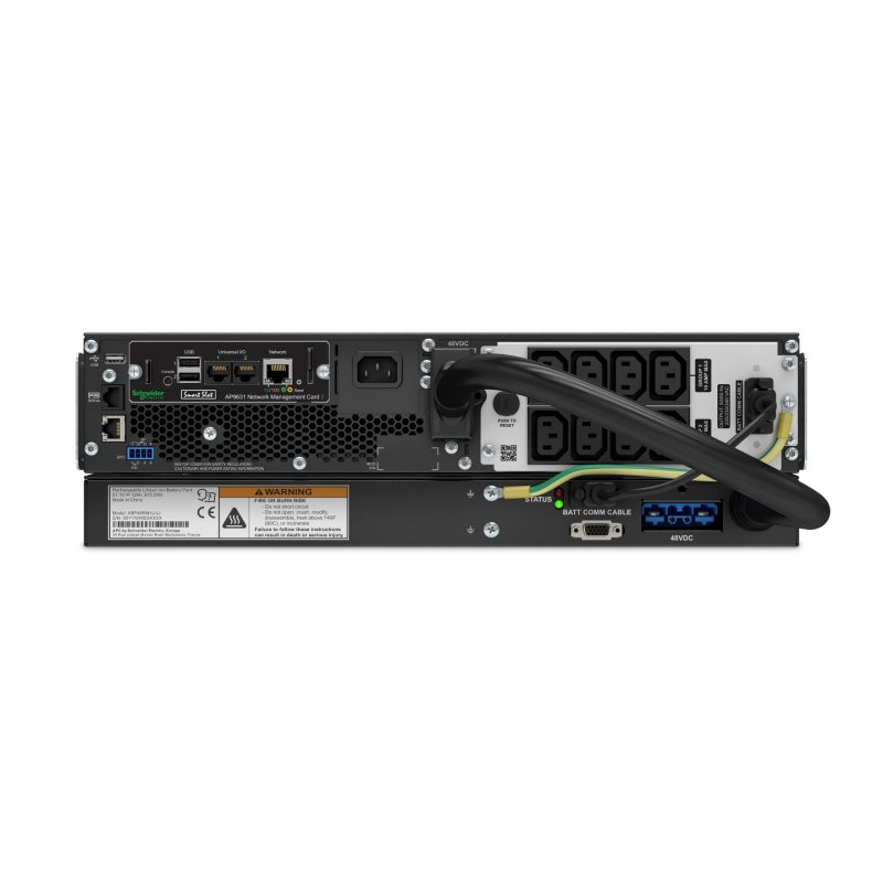 APC SRTL1000RMXLI-NC alimentation d'énergie non interruptible Double-conversion (en ligne) 1 kVA 900 W 8 sortie(s) CA