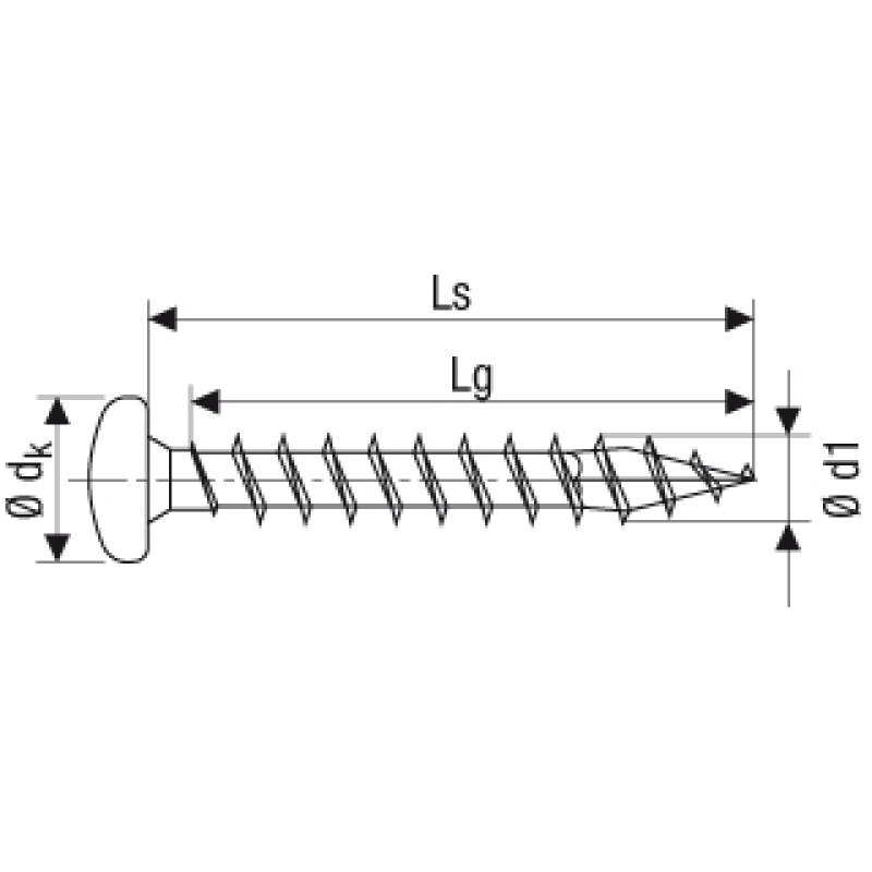 SPAX Pan head, T-STAR plus