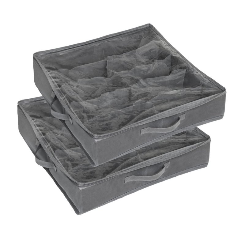 Scandinavian Collection - Storage with Compartments - Grey - 60 × 60 × 13 cm