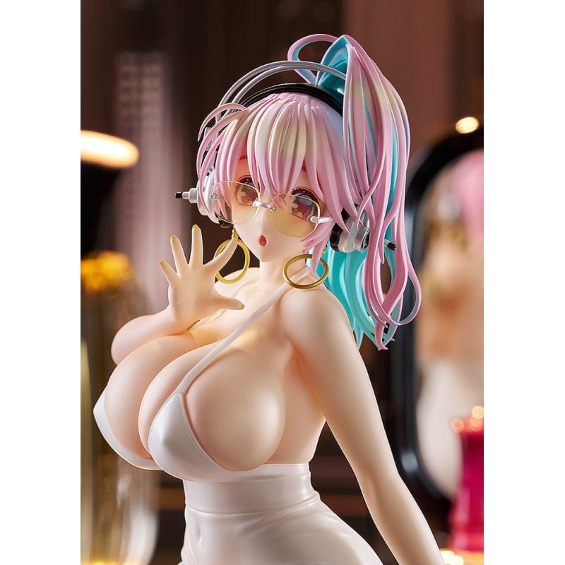 Super Sonico Pop Up Parade PVC Statue Super Sonico: 15th Mini Dress Ver. L Size 20 cm