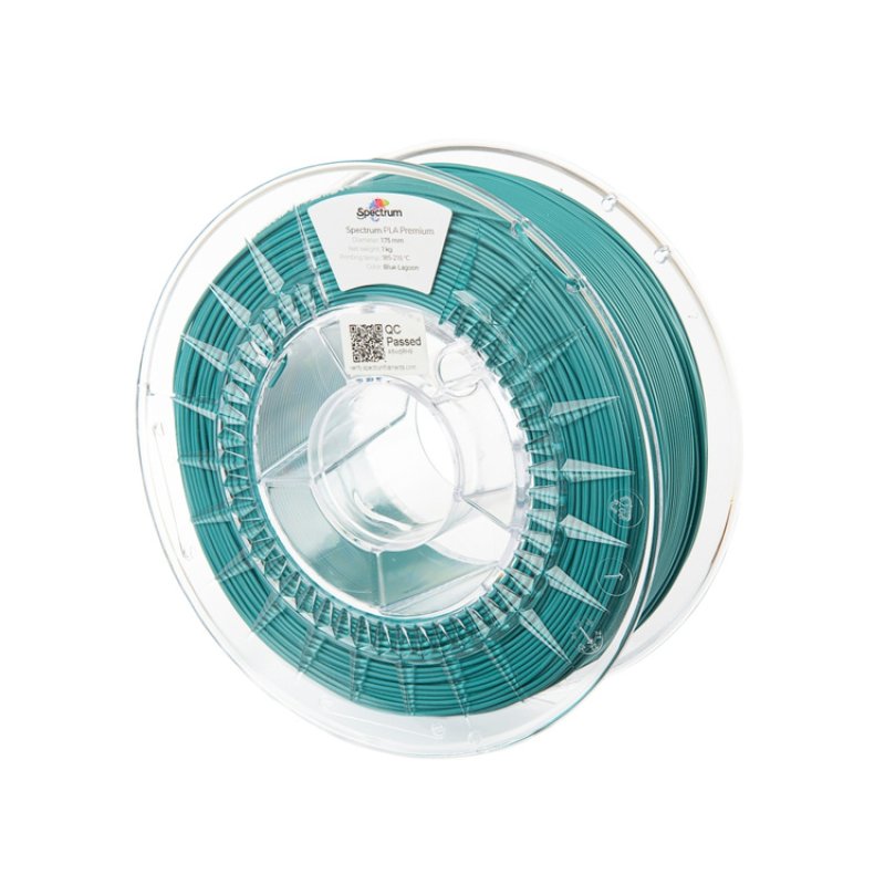 Spectrum 3D Filament / PLA Premium / 1,75mm / Blue Lagoon / Blau / 1kg