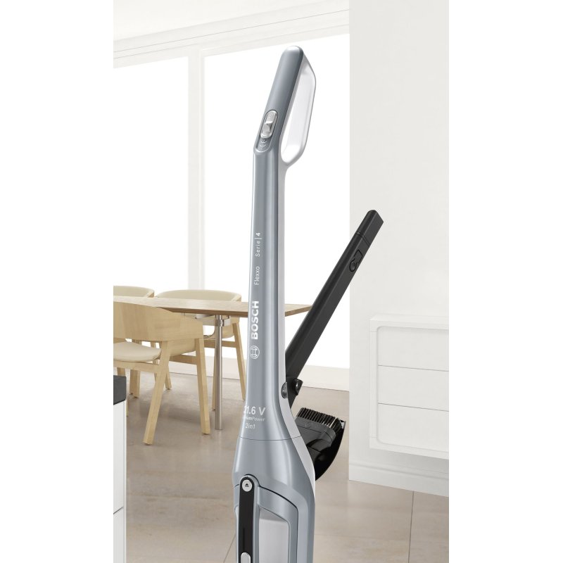 Bosch BCH3P210 aspirateur balai et balai électrique Aspirateur-balai 2 en 1 AC/Batterie Sec Sans sac 0,4 L Noir, Gris