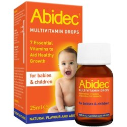 Abidec Kid Baby Multivitamin Drops with Vitamins D, C, and A 25ml