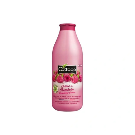 Cottage Raspberry Shower Gel and Bath Moisturising Milk 750ml