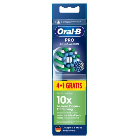 Oral-B CrossAction PRO White Replacement Brush Heads Pack of 5