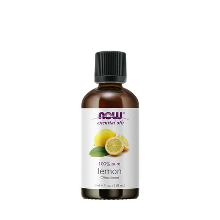 NOW Essential Oils Lemon Oil 4 Fl Oz - 100% Pure Cold Pressed
