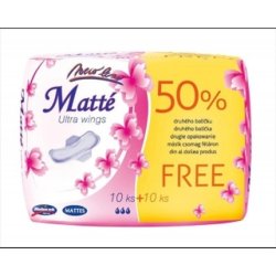 MATTES Ultra A10 10 Ultra-Thin Sanitary Pads with Wings - Pack of 20