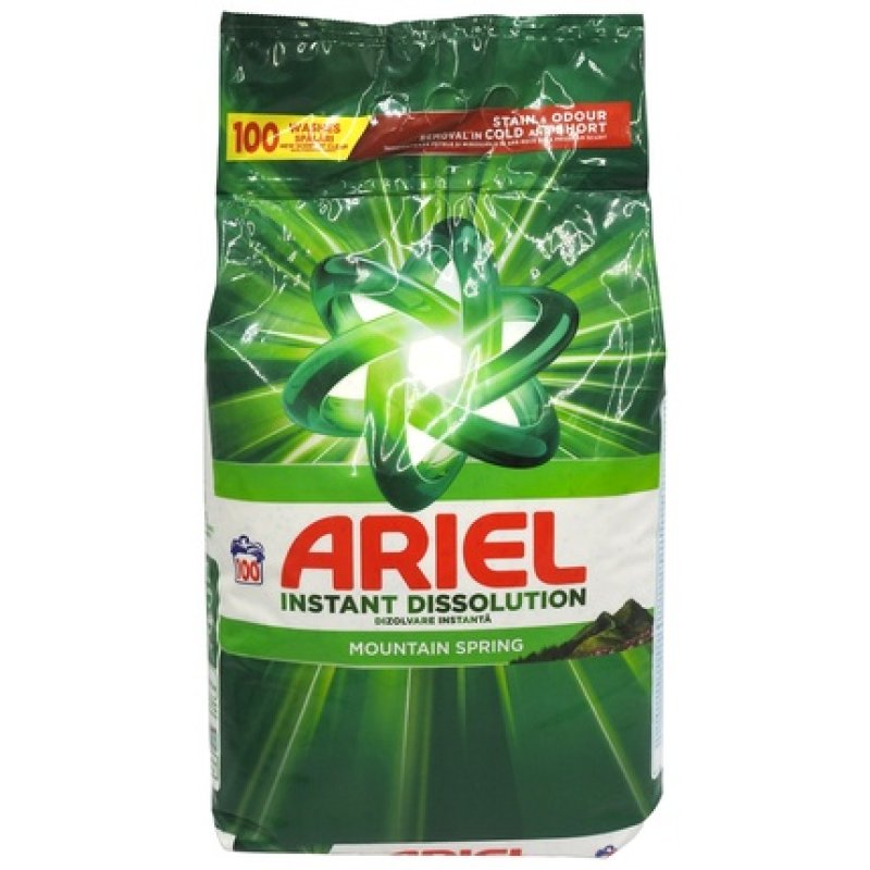 Ariel Automatic Detergent Mountain Spring 65kg 100 Washes