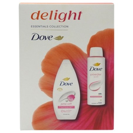 Dove Gift Set Delight Petal Soft Shower Gel 250ml Deodorant 150ml