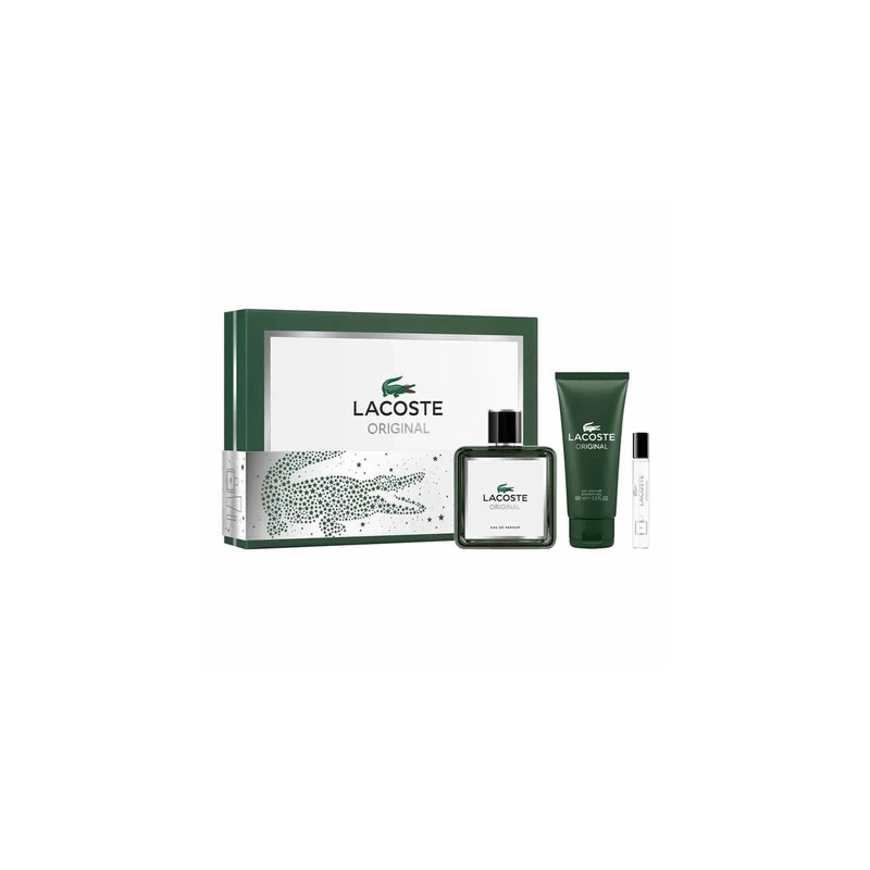 Lacoste Original Eau De Parfum Spray 100ml Set of 3 Pieces