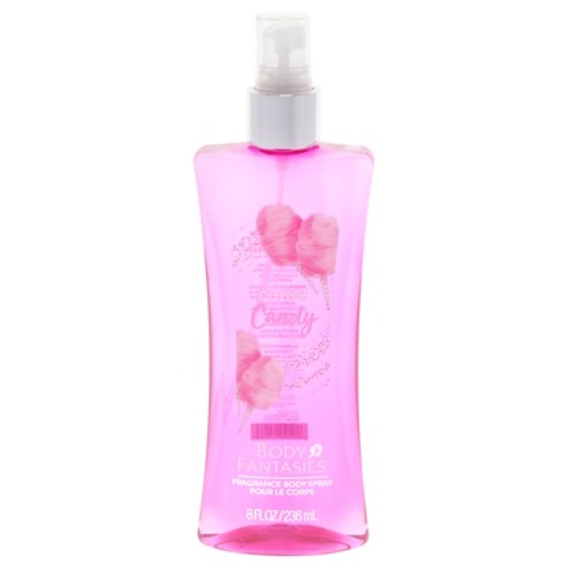 Body Fantasies Cotton Candy Fragrance Body Spray for Women 8 oz