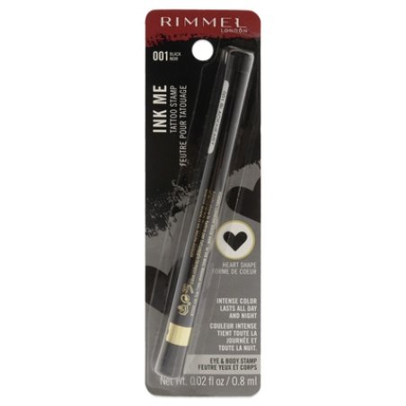 Rimmel London Ink Me Tattoo Stamp Eyeliner Black Heart Shape 0.02 oz