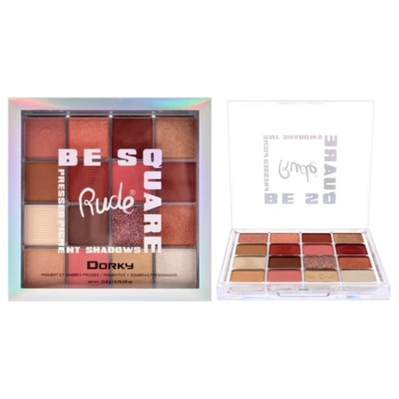 Rude Cosmetics Be Square Pressed Pigments and Shadows Dorky 0.76 oz Makeup