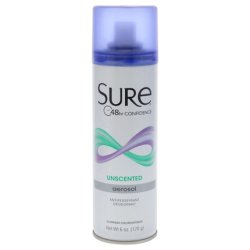 Sure Unscented Aerosol Anti-Perspirant and Deodorant 6 oz Spray