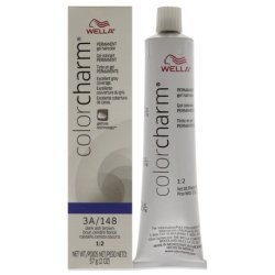 Wella Color Charm Permanent Hair Color Gel 148 3A Dark Ash Brown 2oz